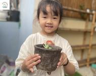 Ngày trái đất 2024: Mỗi em bé Kids’Space trồng một cây xanh